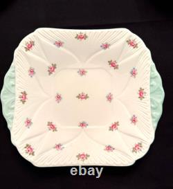Shelley Bone China Dainty Rosebud Dessert Set for 6 (41 Pieces)