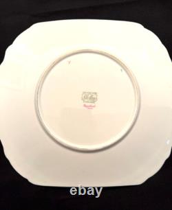 Shelley Bone China Dainty Rosebud Dessert Set for 6 (41 Pieces)