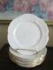 Shelley Bone China England Dainty White Set Of 9 Salad Plate