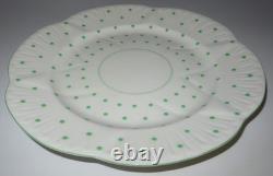 Shelley Bone China, England, Green Polka Dot, Dessert, Cup & Saucer Cake Set