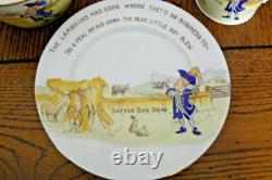 Shelley China England Little Boy Blue Set Cup Bowl Plate Pitcher Late Foley