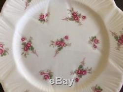 Shelley China Luncheon Set for 6 Bridal Rose (Dainty Shape) Made in England