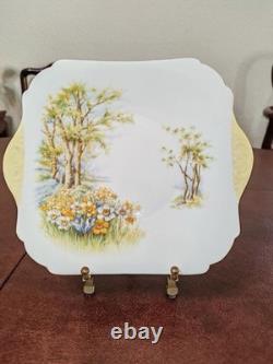 Shelley Daffodil Time Teacup & Saucer Teapot Fine Bone China England #13370 Set