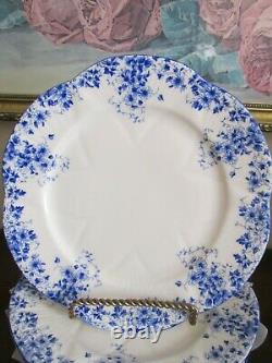 Shelley Dainty Blue Bone China England Set of 10 Salad Plate