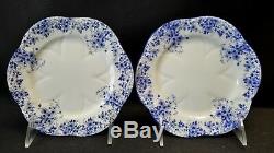 Shelley Dainty Blue Set of Seven 6 Bread & Butter Plates England Bone China