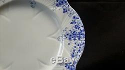 Shelley England Bone China Dainty Blue Set of 4 Dinner Plates