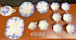 Shelley England Dainty Blue Bone China tea set 23 pieces in very good condition