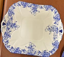 Shelley England Dainty Blue Bone China tea set 23 pieces in very good condition