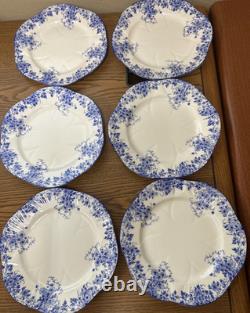 Shelley England Dainty Blue Bone China tea set 23 pieces in very good condition