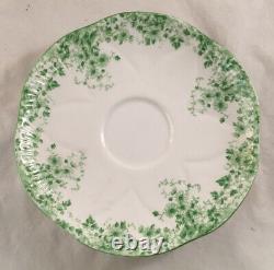 Shelley England Fine Bone China Dainty Green 053 Pattern Cup And Saucer Set