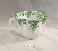 Shelley England Fine Bone China Dainty Green 053 Pattern Cup And Saucer Set