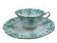 Shelley England Fine Bone China Dainty Green Cup and Saucer 053 Set Vintage