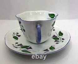 Shelley Fine Bone China Campanula Tea Cup Saucer Set Made In England #13886