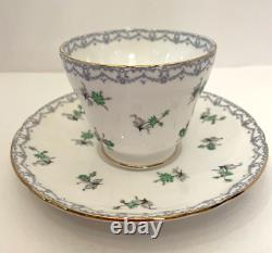 Shelley Fine Bone China Charm Tea Cup Saucer Set Made In England #13749