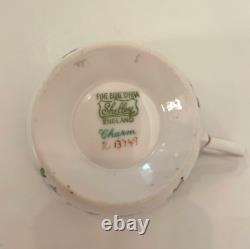 Shelley Fine Bone China Charm Tea Cup Saucer Set Made In England #13749