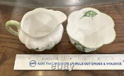 Shelley LILLY OF THE VALLEY Bone China Creamer & Sugar Set Bone China England