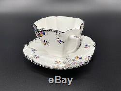 Shelley Queen Anne 11575 Tea Cup and Saucer Set Bone China England Rare