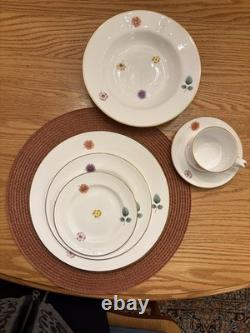 Spode Astor 6 6 Piece Place Setting Bone China England Rare Discontinued Set