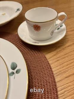 Spode Astor 6 6 Piece Place Setting Bone China England Rare Discontinued Set