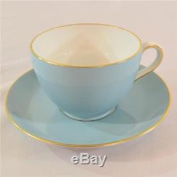 Spode Bone China England Blue & White 24k Gold 20 Pc Tea Set