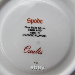 Spode Bone China STAFFORD FLOWERS Cup & Saucer Sets Set of Four England