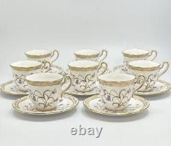 Spode Campanula Demitasse Espresso 8 Sets Blue Wildflowers Bone China England