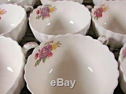 Spode China Tea set Copeland Rose Briar England OLD MARK 12 cups saucers & more