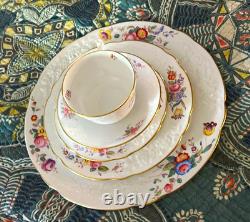 Spode Christine Bone China England Floral Dinner Set with Plates Cup & Saucer