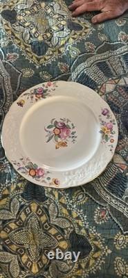 Spode Christine Bone China England Floral Dinner Set with Plates Cup & Saucer