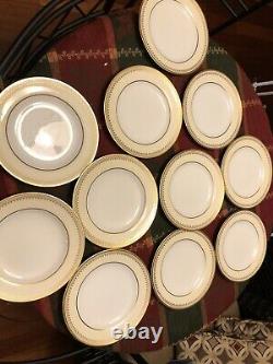 Spode Copeland China England Salad Lunch Plate Gold 9 R4122 Set Of 10 Y5949