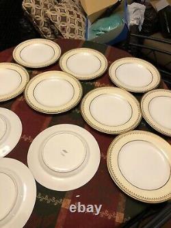 Spode Copeland China England Salad Lunch Plate Gold 9 R4122 Set Of 10 Y5949