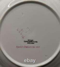 Spode Copeland Forget Me Not Rim Soup Bowls Set of 4 Bone China England