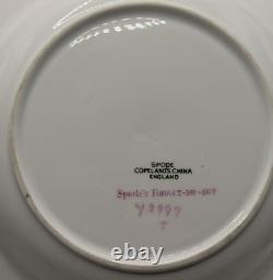 Spode Copeland Forget Me Not Rim Soup Bowls Set of 4 Bone China England
