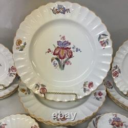Spode Copelands IRIS China England 4 Dinner, 4 Bread, 4 Salad, 4 Tea Cups/saucer