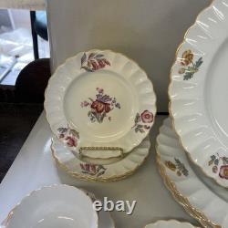 Spode Copelands IRIS China England 4 Dinner, 4 Bread, 4 Salad, 4 Tea Cups/saucer