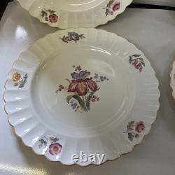 Spode Copelands IRIS China England 4 Dinner, 4 Bread, 4 Salad, 4 Tea Cups/saucer