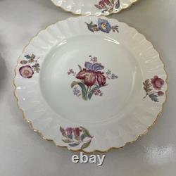 Spode Copelands IRIS China England 4 Dinner, 4 Bread, 4 Salad, 4 Tea Cups/saucer
