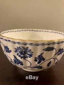 Spode England Fine Bone China Blue Colonel Floral Print Bowl Set Of 6