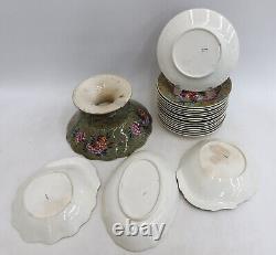 Spode England Porcelain Dessert Service for 15 in Tumbledown Dick circa 1820