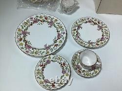 Spode Fine Bone China England Floral Tapestry Y8379-G 20pc Set New With Box