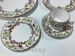 Spode Fine Bone China England Floral Tapestry Y8379-G 20pc Set New With Box