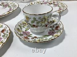 Spode Fine Bone China England Floral Tapestry Y8379-G 20pc Set New With Box