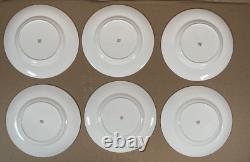 Spode Fine Bone China England Wildflower Dinner Plates complete set of 6/ 9-inch