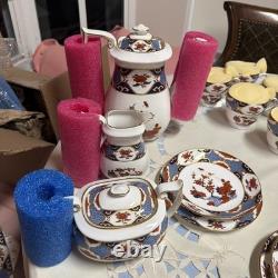 Spode Fine Bone China Shima Tea /coffee Set 24 Pieces Imari Style England