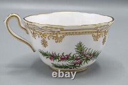 Spode Stafford Flowers Flat Cup & Saucers Set of 12 FREE USA SHIPPING