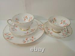 Staffordshire Lot of 25 vintage fine bone china tea cup saucer sets ETC, England