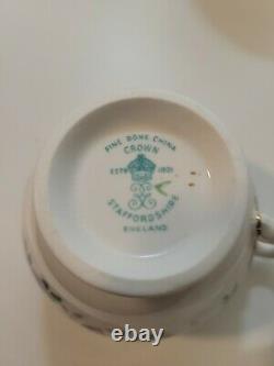 Staffordshire Lot of 25 vintage fine bone china tea cup saucer sets ETC, England