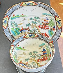 Superb Complete Sets Of Enamelled Chinese Willow Bone China