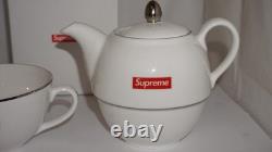 Supreme New Fine Bone FW25 China Tea Set in White Made in England