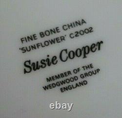 Susie Cooper Wedgwood Sunflower Set of 23 C2002 Made in England Bone China